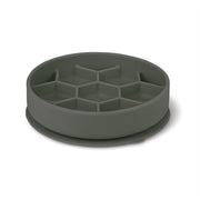Zolux Voebrak Hond Slow Feed Met Zuignappen Silicone Grijs 16X16X4,5 Cm