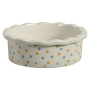 Zolux Voerbak Cosy Gestipt Keramiek Wit 10X10X3,5 Cm 100 Ml