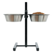 Zolux Voerstandaard Voerbak / Waterbak Verstelbaar Rvs 2X1,5 Ltr 21 Cm 51X45X26,5