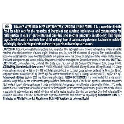 Advance Veterinary Diet Cat Gastroenteric Spijsvertering Sensitive