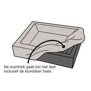 Bia Bed Rib Hoes Hondenmand Grijs