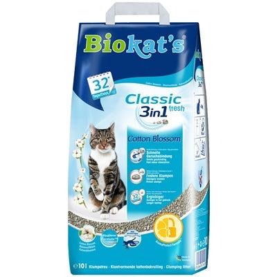 Biokat's Classic Fresh 3In1 Cotton Blossom 10 LTR - Dogzoo