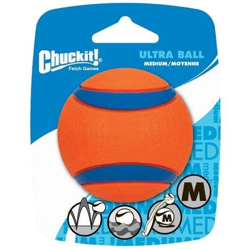 Chuckit Ultra Bal-HOND-CHUCKIT-MEDIUM 6X6X6 CM (380083)-Dogzoo