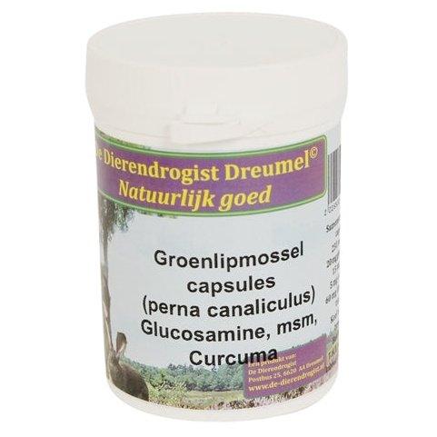 Dierendrogist Groenlipmossel Met Glucosamine / Msm / Curcuma-HOND-DIERENDROGIST-150 ST (407649)-Dogzoo