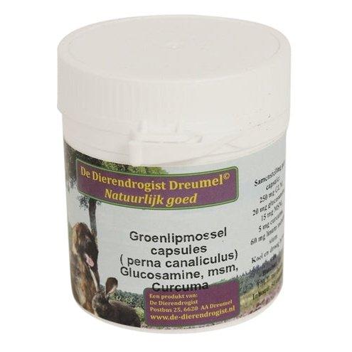 Dierendrogist Groenlipmossel Met Glucosamine / Msm / Curcuma-HOND-DIERENDROGIST-50 ST (407648)-Dogzoo