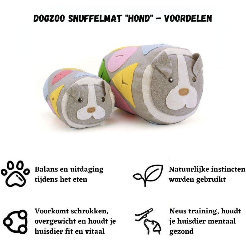 Dogzoo snuffelmat hond - ronde vorm voor extra uitdaging 33x16cm - Dogzoo