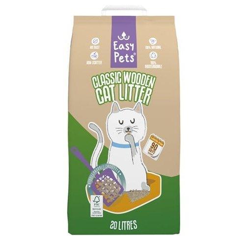 Easypets Biodegradable Classic Houtkorrels Kattenbakvulling