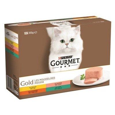 Gourmet Gold 12-Pack Fijne Mousse 12X85 GR - Dogzoo