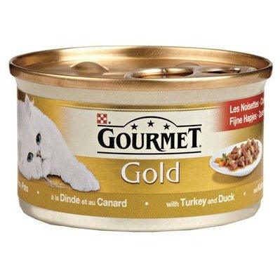 Gourmet Gold Fijne Hapjes Kalkoen / Eend 85 GR 24 stuks - Dogzoo