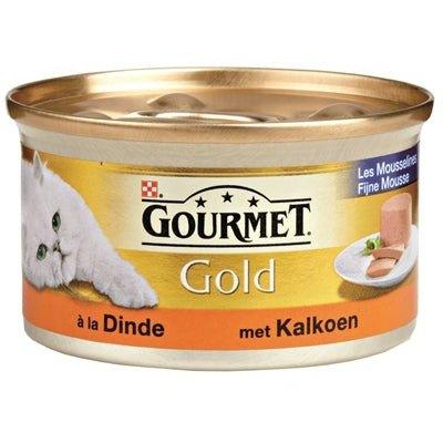 Gourmet Gold Fijne Mousse Kalkoen 85 GR 24 stuks - Dogzoo