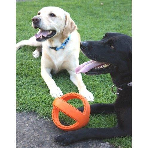 Happy Pet Grubber Interactieve Voetbal Oranje 18X18X18 CM-HOND-HAPPY PET-Dogzoo