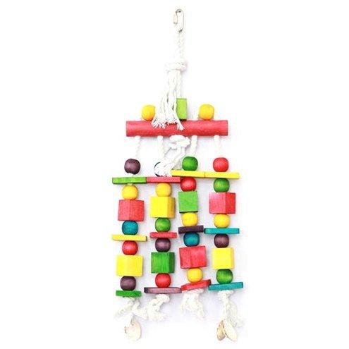 Happy Pet Speelgoed Block N Beads Papegaai 45X16 CM - Dogzoo