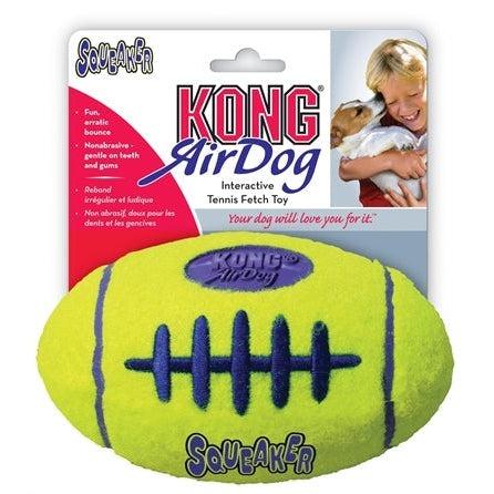 Kong Airdog Football Geel-HOND-KONG-SMALL 9X5,5 CM (88573)-Dogzoo