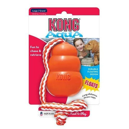Kong Aqua Oranje-HOND-KONG-7X7X10 CM (397577)-Dogzoo