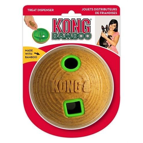 Kong Bamboo Feeder Bal Voerbal 12X12X12 CM-HOND-KONG-Dogzoo