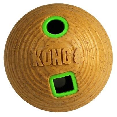 Kong Bamboo Feeder Bal Voerbal 12X12X12 CM-HOND-KONG-Dogzoo