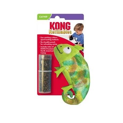 Kong Kameleon Met Catnip Hervulbaar 6,5X11,5X2,5 CM - Dogzoo