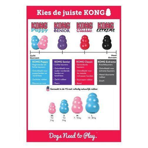 Kong Puppy Roze Of Blauw Assorti LARGE 10X7X7 CM-HOND-KONG-Dogzoo