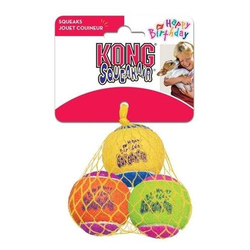 Kong Squeakair Birthday Balls 6,5 CM 3 ST-HOND-KONG-Dogzoo