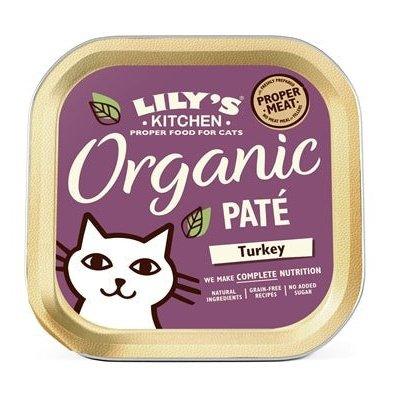 Lily's Kitchen Cat Organic Turkey Pate 19X85 GR - Dogzoo