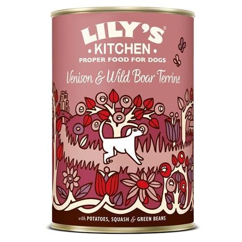 Lily's Kitchen Dog Venison Wild Boar Terrine 6X400 GR-HOND-LILY'S KITCHEN-Dogzoo