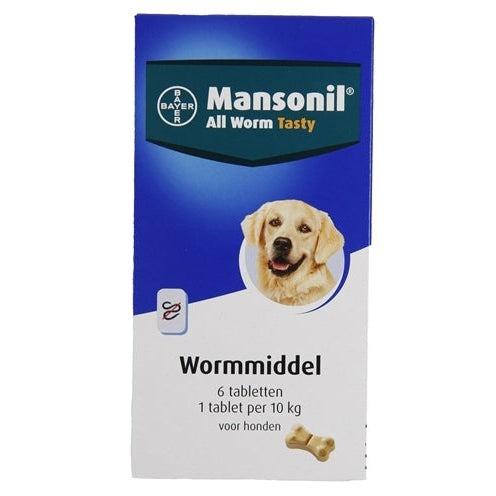 Mansonil Hond All Worm Tabletten 6 ST-HOND-MANSONIL-Dogzoo