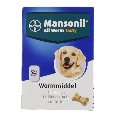 Mansonil Hond All Worm Tasty Tabletten 2 ST-HOND-MANSONIL-Dogzoo