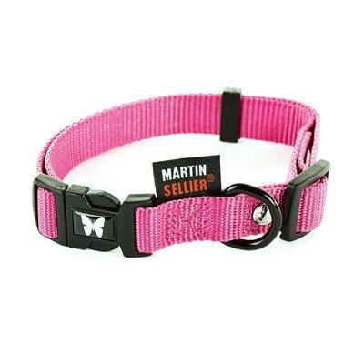 Martin Sellier Halsband Nylon Roze Verstelbaar-HOND-MARTIN SELLIER-10 MMX20-30 CM (366251)-Dogzoo