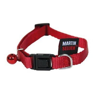 Martin Sellier Kattenhalsband Nylon Uni Rood 10 MMX20-30 CM - Dogzoo