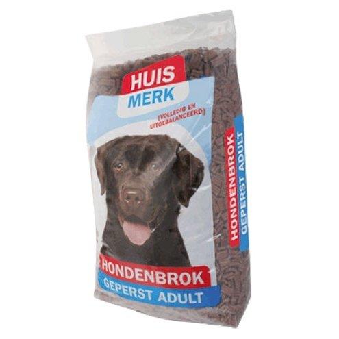 Merkloos Huismerk Hondenbrok Geperst Adult 20 KG - Dogzoo