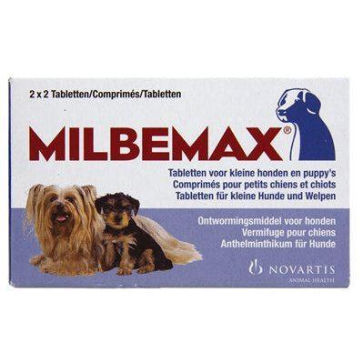 Milbemax Tablet Ontworming Puppy/Kleine Hond 2X2 TABL-HOND-MILBEMAX-Dogzoo
