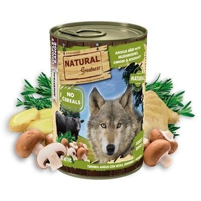 Natural Greatness Angus Beef / Mushrooms / Ginger / Rosemary 400 GR-HOND-NATURAL GREATNESS-Dogzoo