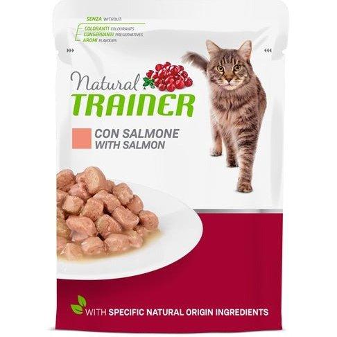 Natural Trainer Cat Adult Salmon Pouch 12X85 GR - Dogzoo