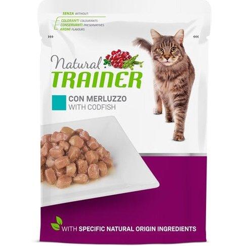 Natural Trainer Cat Sterilised Codfish Pouch 12X85 GR - Dogzoo