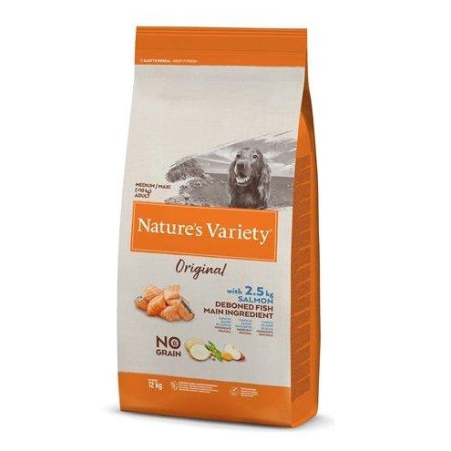 Natures Variety Original Adult Medium / Maxi Salmon No Grain-HOND-NATURES VARIETY-12 KG (408123)-Dogzoo