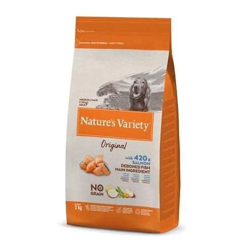 Natures Variety Original Adult Medium / Maxi Salmon No Grain-HOND-NATURES VARIETY-2 KG (408122)-Dogzoo
