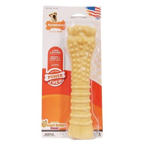 Nylabone Dura Chew Peanutbutter Voor Harde Bijters Hypoallergeen-HOND-NYLABONE-VANAF 23 KG (348302)-Dogzoo