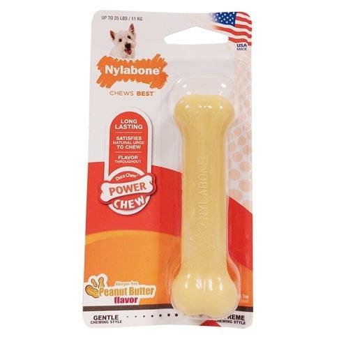 Nylabone Dura Chew Peanutbutter Voor Harde Bijters Hypoallergeen-HOND-NYLABONE-TOT 11 KG (340203)-Dogzoo