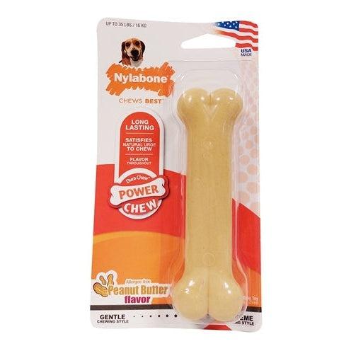 Nylabone Dura Chew Peanutbutter Voor Harde Bijters Hypoallergeen-HOND-NYLABONE-TOT 16 KG (340204)-Dogzoo