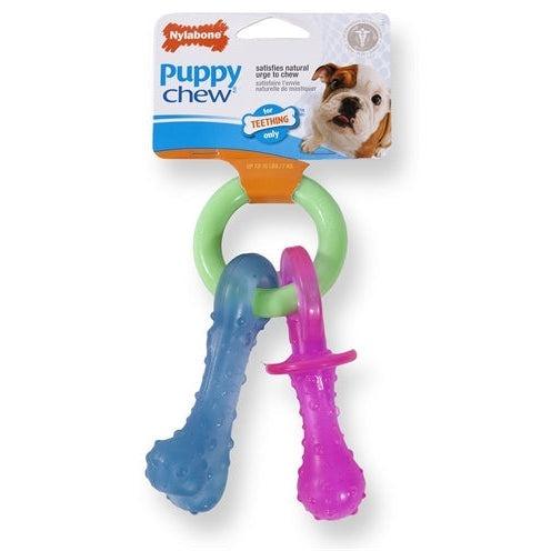 Nylabone Puppy Chew Bijtring Speen / Bot Puppyspeelgoed TOT 7 KG-HOND-NYLABONE-Dogzoo