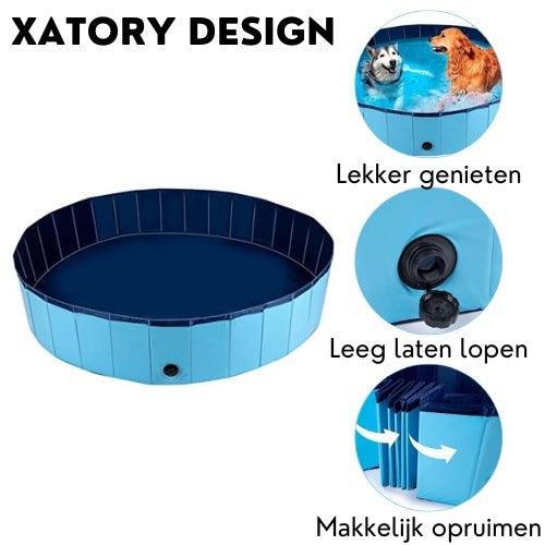 Opvouwbaar kwaliteit XL hondenzwembad 160x30cm