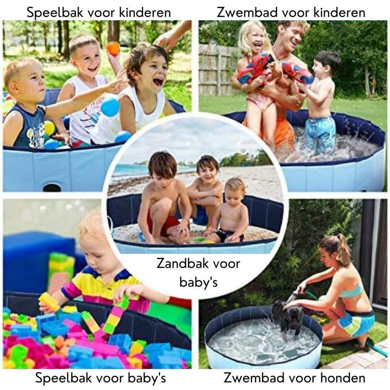 Opvouwbaar kwaliteit XL hondenzwembad 160x30cm