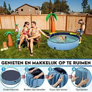Opvouwbaar kwaliteit XL hondenzwembad 160x30cm