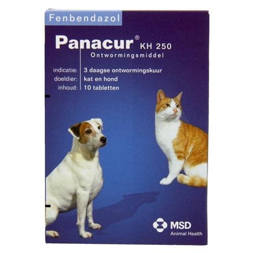 Panacur Hond/Kat-HOND-PANACUR-250 MG 10 TABLET (98150)-Dogzoo