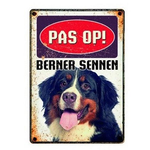Plenty Gifts Waakbord Blik Berner Sennen 15X21 CM-HOND-PLENTY GIFTS-Dogzoo