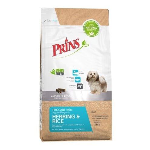 Prins Procare Adult Mini Herring / Rice Hypoallergenic 3 KG - Dogzoo