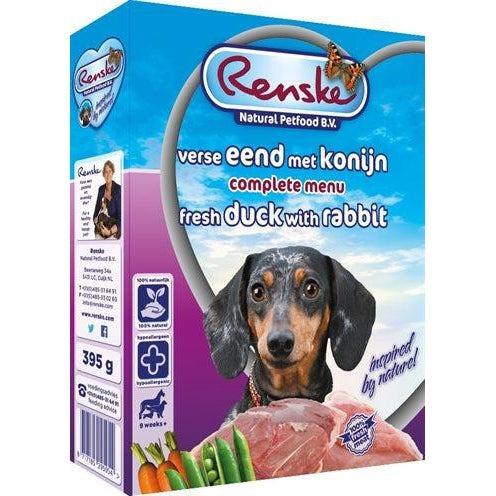 Renske Vers Vlees Eend / Konijn 395 GR (10 stuks)-HOND-RENSKE-Dogzoo