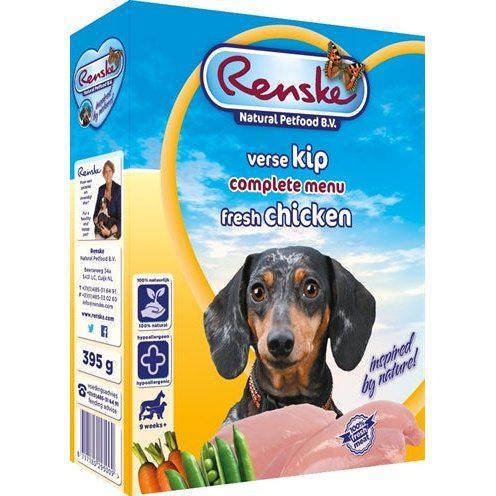 Renske Vers Vlees Kip 395 GR (10 stuks)-HOND-RENSKE-Dogzoo