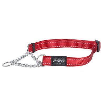 Rogz For Dogs Fanbelt Halfslip Halsband Rood