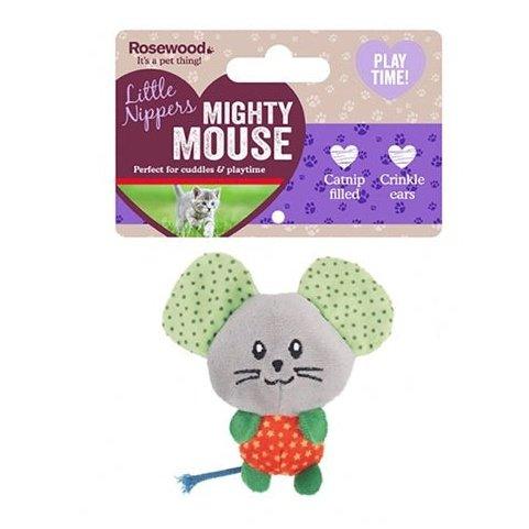 Rosewood Little Nippers Mighty Muis Met Catnip 10,5X10X3,5CM - Dogzoo